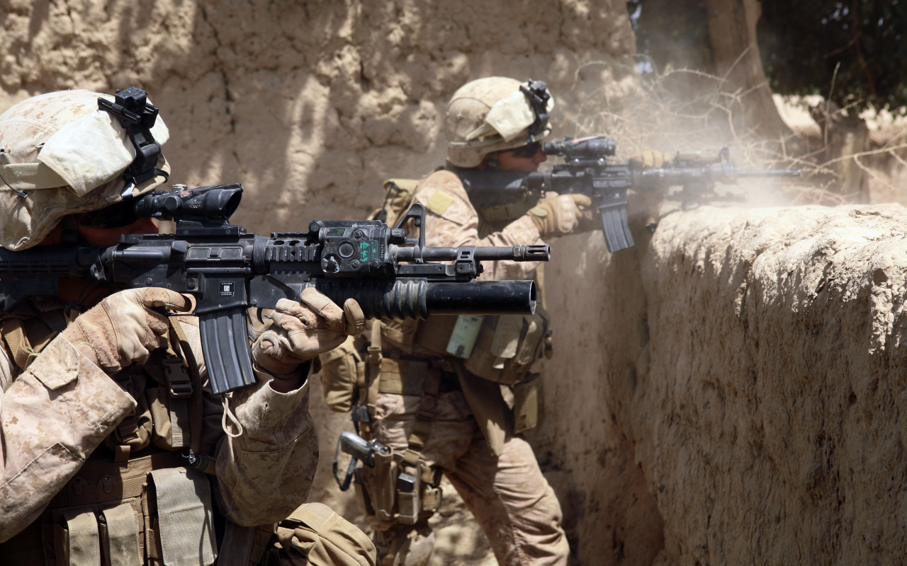 вояки, афганистан, винтовка, стрельба, us marine