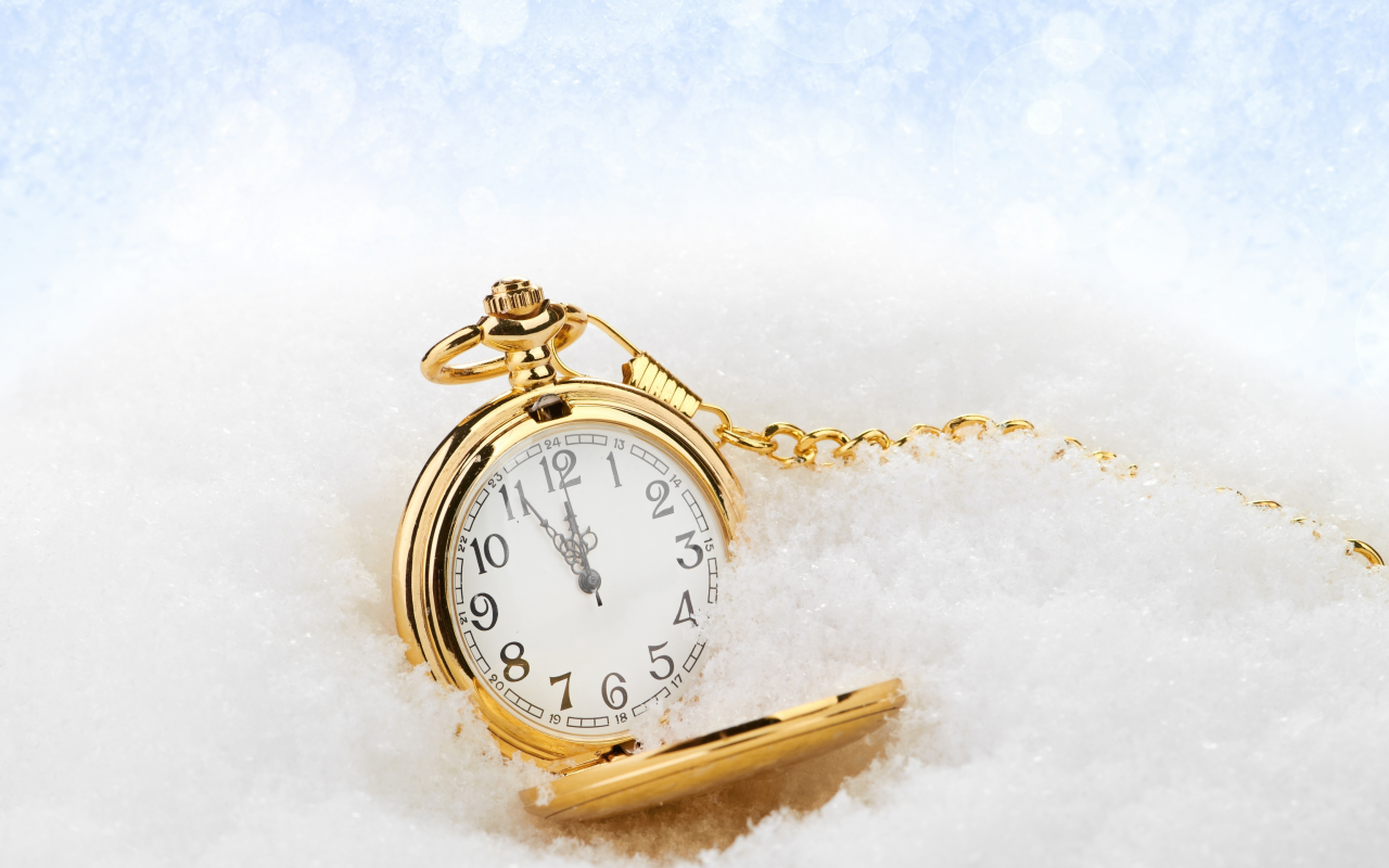рождество, snow, новый год, clock, winter, time