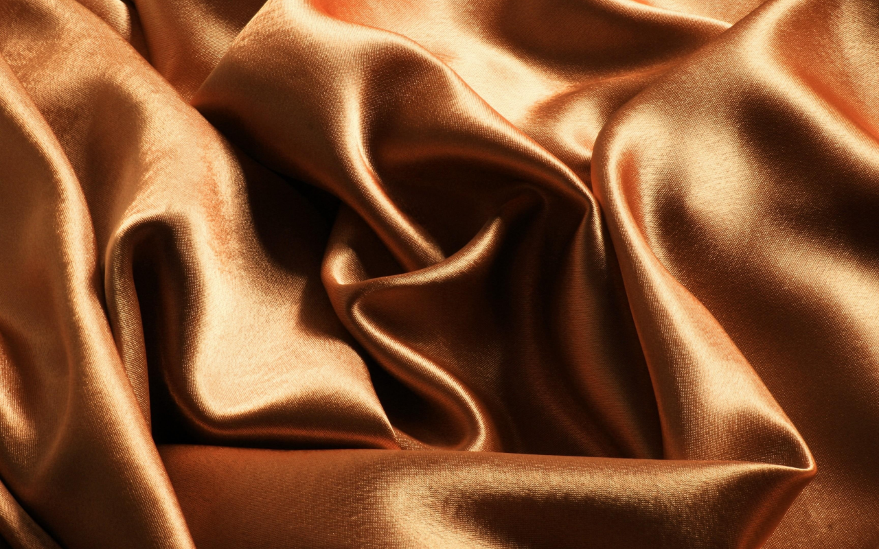 блеск, складки, ткань, текстура, золотая, коричневая