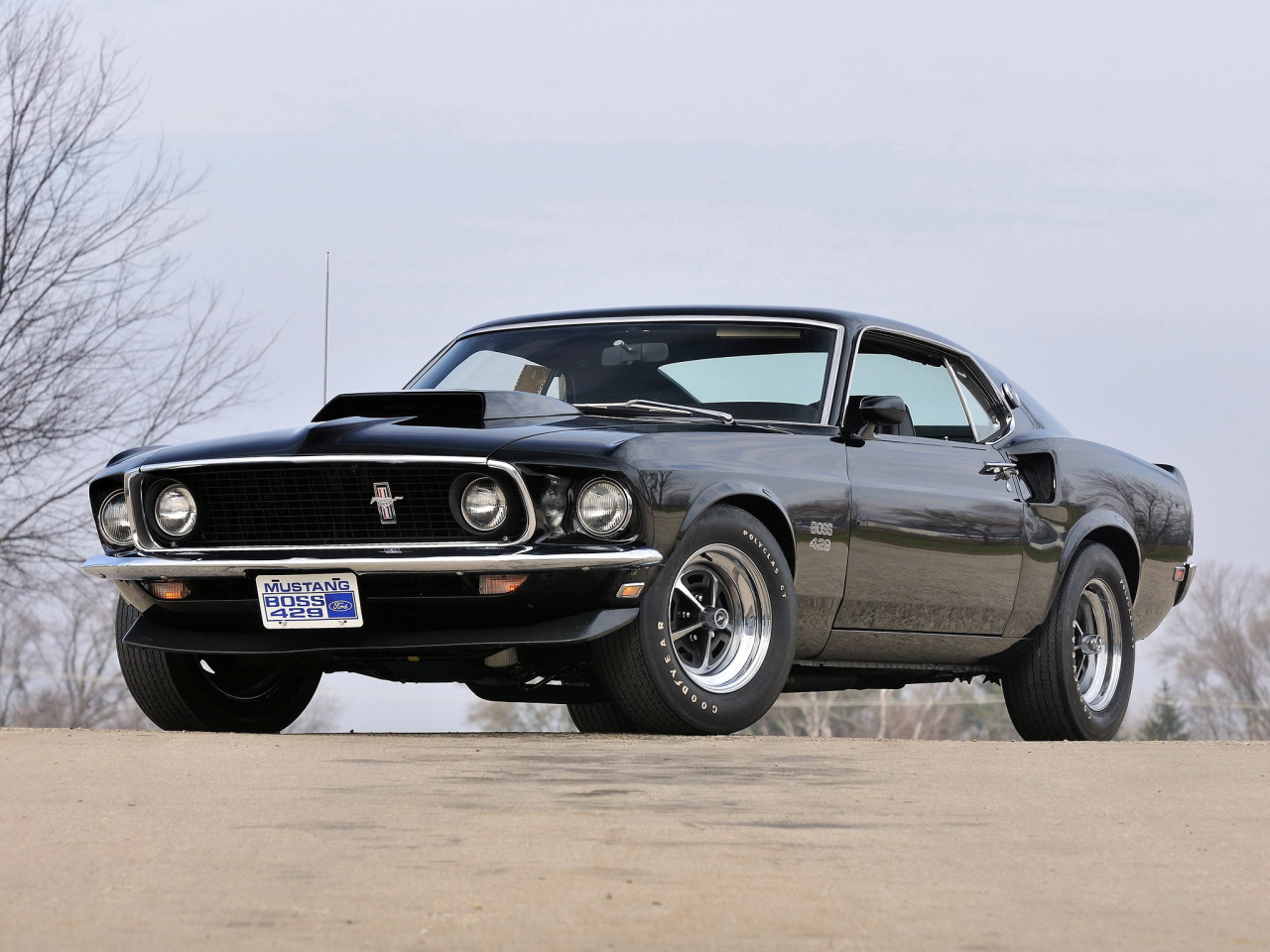 1969, 429, muscle car, mustang, форд, boss, ford, black, мустанг, мускул кар