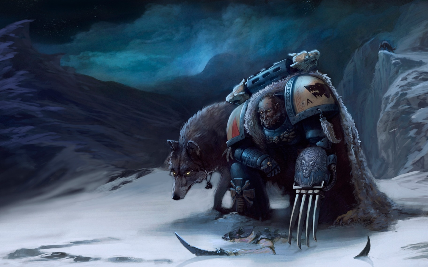 space wolves, tyranid, когти, 40k, космодесантник, warhammer, волки