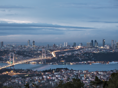 city, night, sky, sea of marmara, panorama, clouds, turkey, nature, istanbul, bosphorus bridge, 