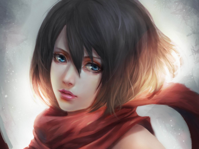 вторжение титанов, mikasa ackerman, shingeki no kyojin, арт, attack on titan