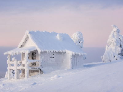 финляндия, лапландия, зима
