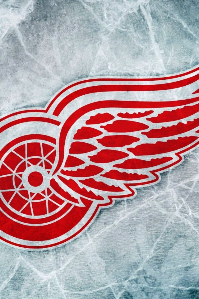 nhl, detroit, лед, хоккей, нхл, red wings, логотип