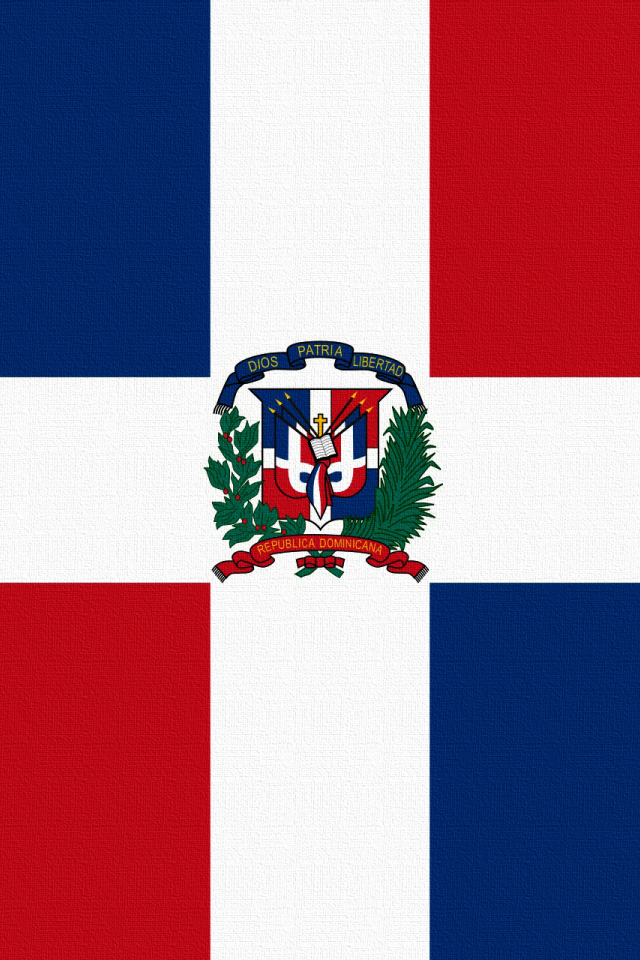 красный, доминикана, флаг, квадрат, крест, dominican republic