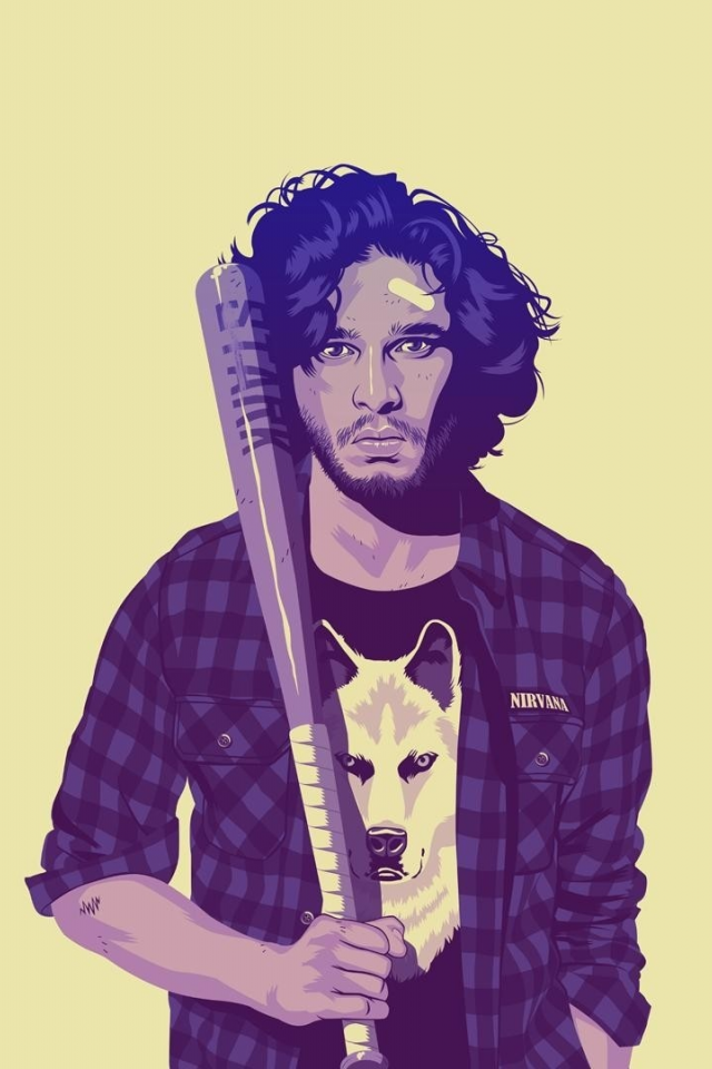 game of thrones, игра престолов, джон сноу, минимализм, jon snow