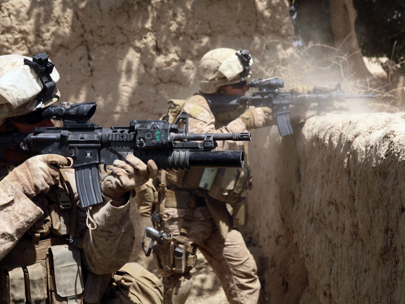 вояки, афганистан, винтовка, стрельба, us marine