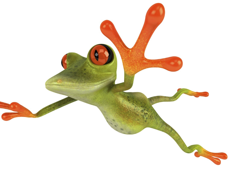 free frog 3d, графика, полет, прыжок, лягушка