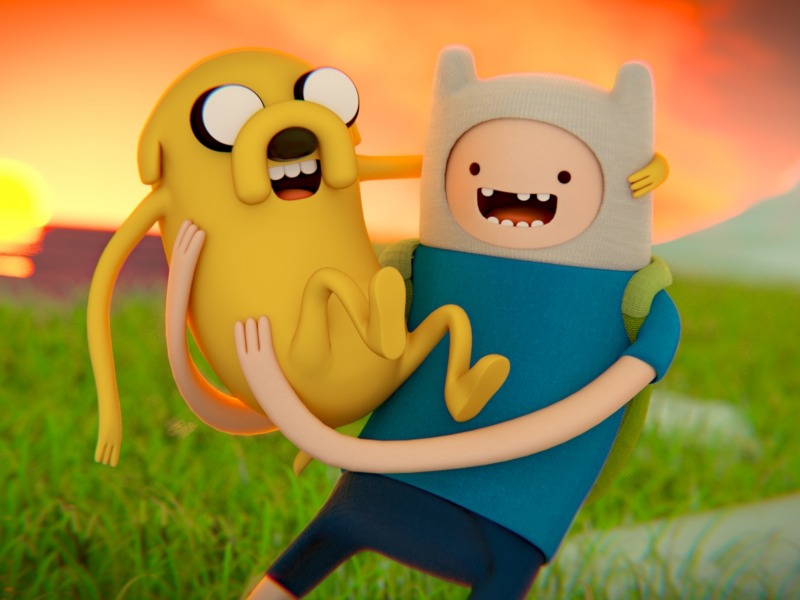 cartoon network, at, время приключений, jake, art, арт, adventure time, finn