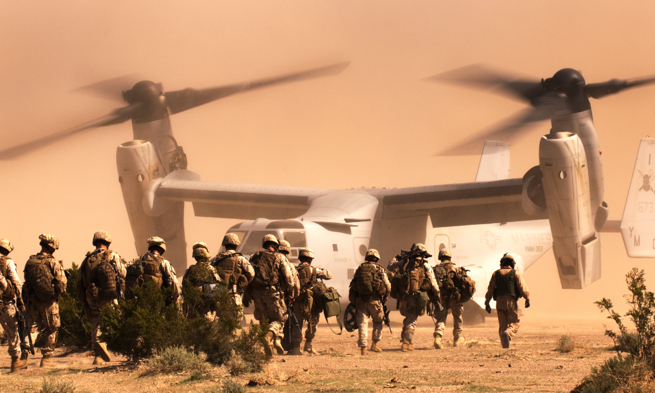 солдаты, bell v-22, osprey, конвертоплан, морская пехота
