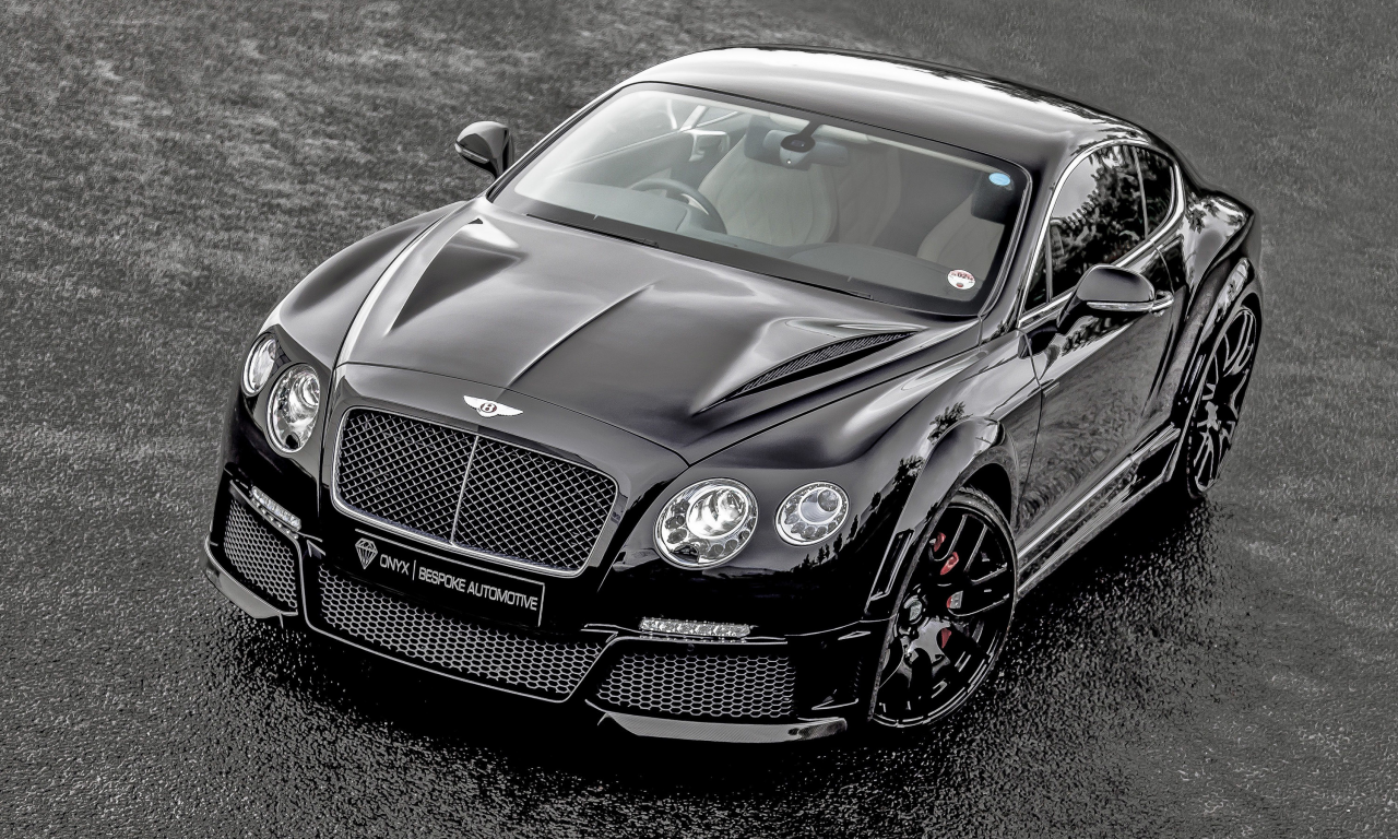 tuning, front, continental, onyx, bentley, gt, black