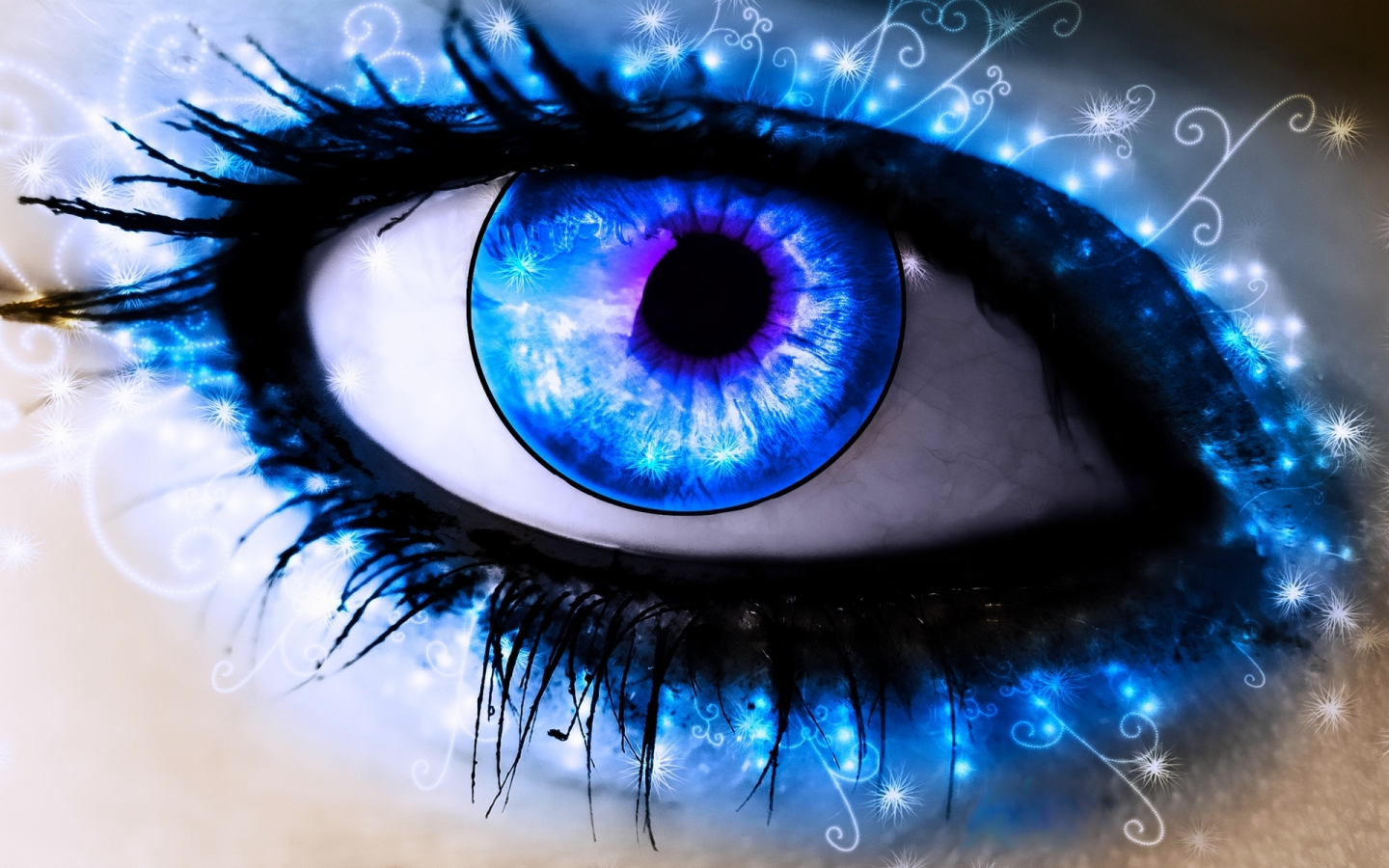 eye, blue, pupil