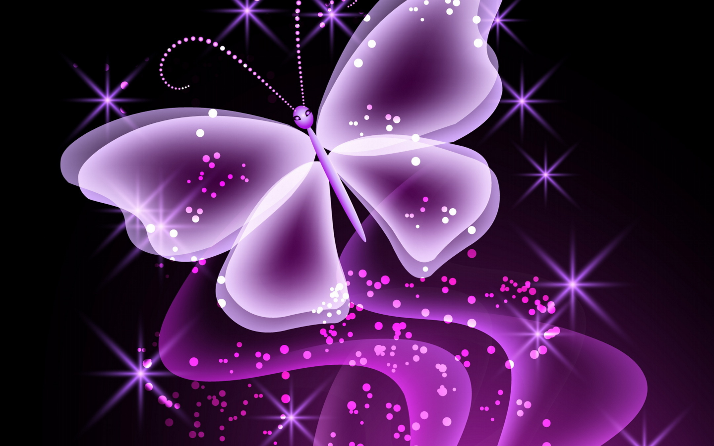 бабочка, neon, sparkle, неоновая, purple, glow, abstract, butterfly