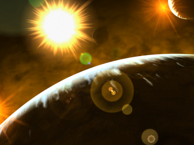 star, light, sun, sci fi, planet