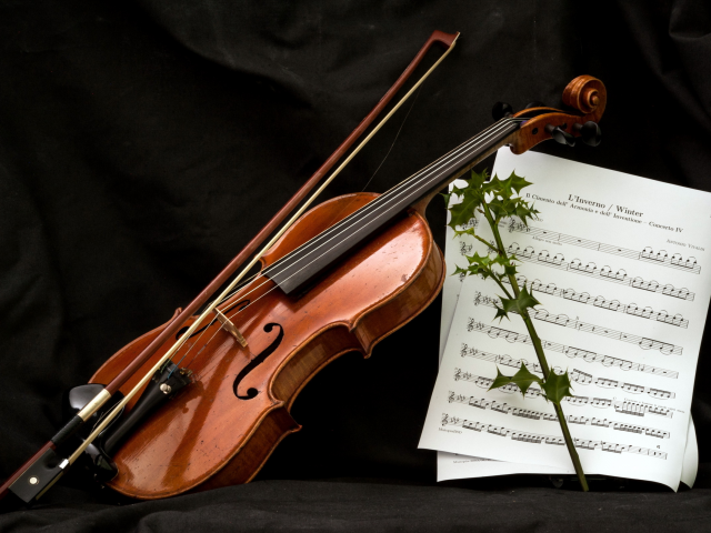 скрипка, ноты, музыка