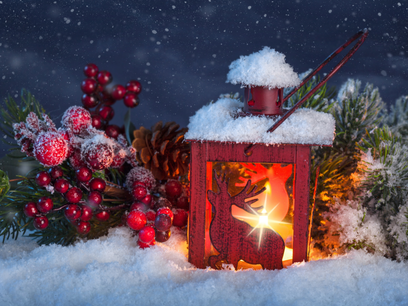 cherry, merry christmas, новый год, new year, reindeer toy, star, lantern
