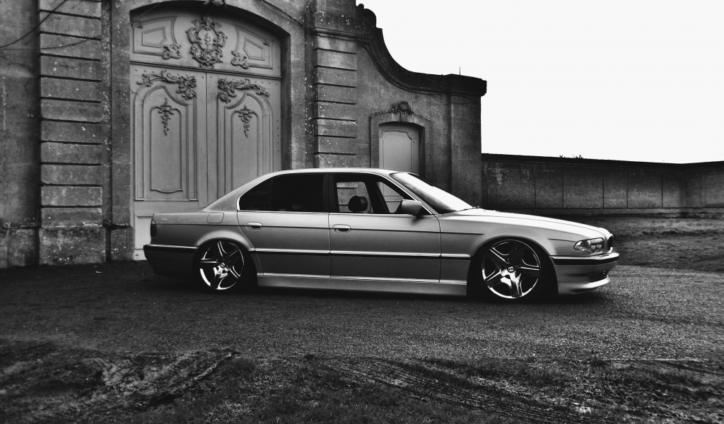 BMW, E38, 750il, БМВ, Бумер, тюнинг, stance, диски