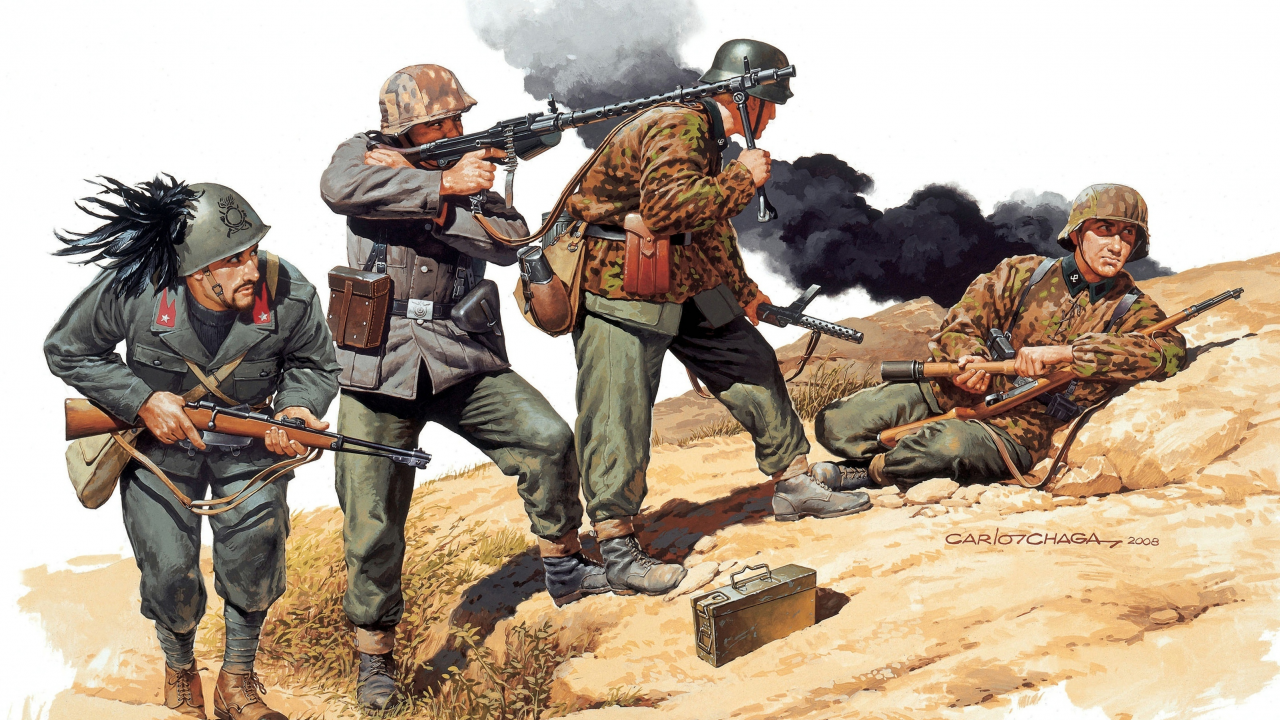 югославия, итальянские, солдаты, немецкие, 1944год, арт