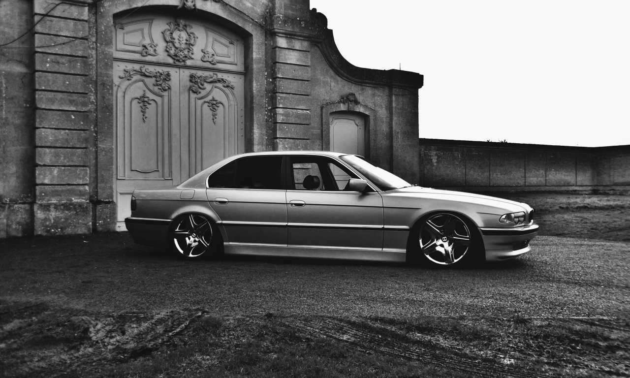 BMW, E38, 750il, БМВ, Бумер, тюнинг, stance, диски