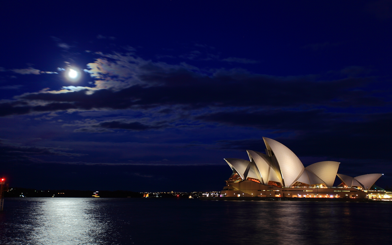 australia, opera house, сидней, австралия, sydney, ночь, harbour bridge