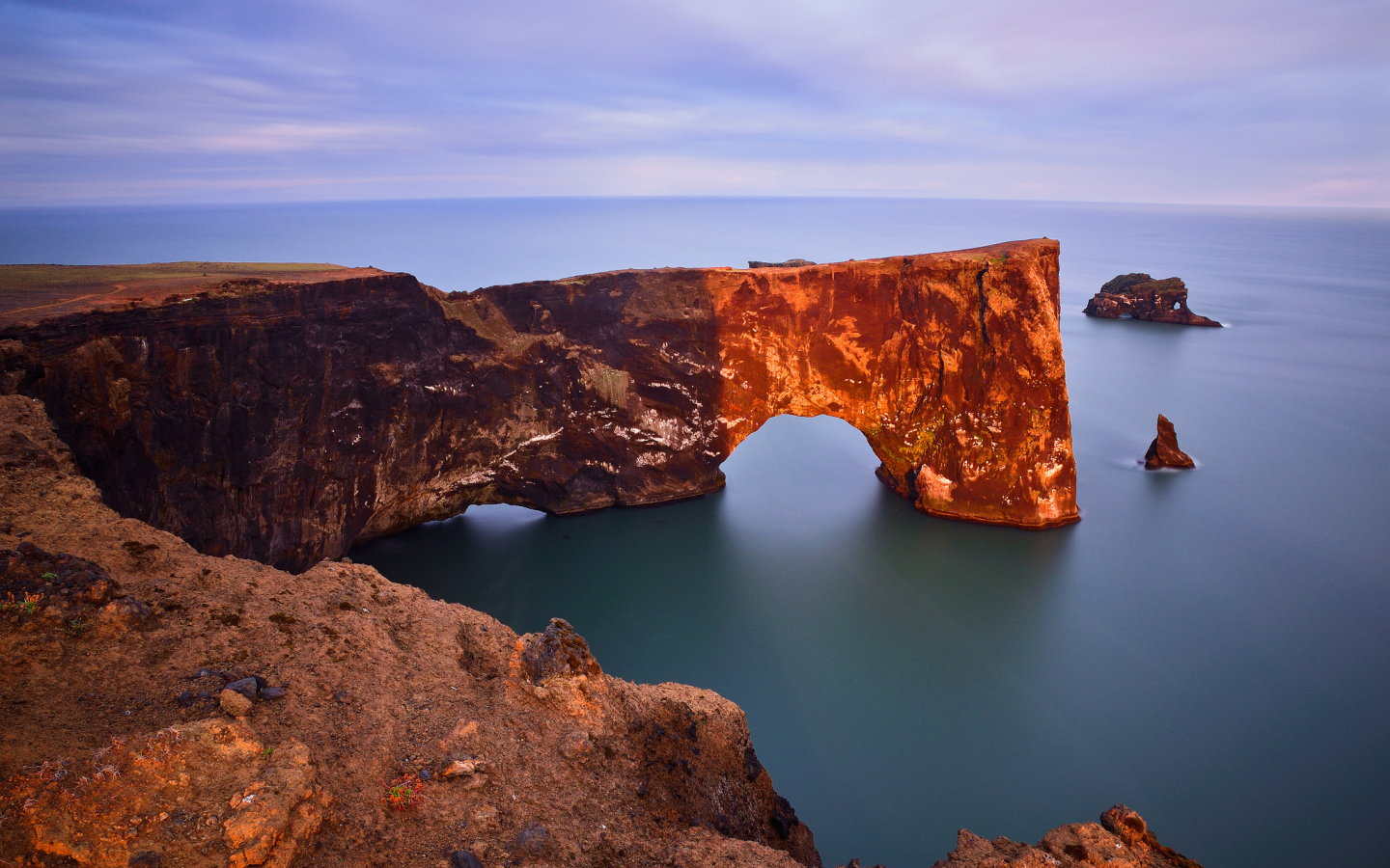 мыс дирхолей, исландия, dyrholaey arch, iceland