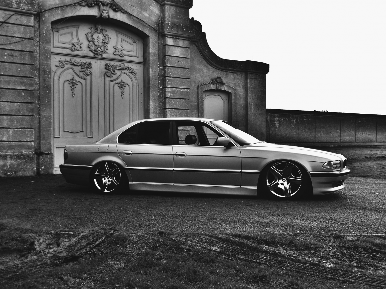 BMW, E38, 750il, БМВ, Бумер, тюнинг, stance, диски