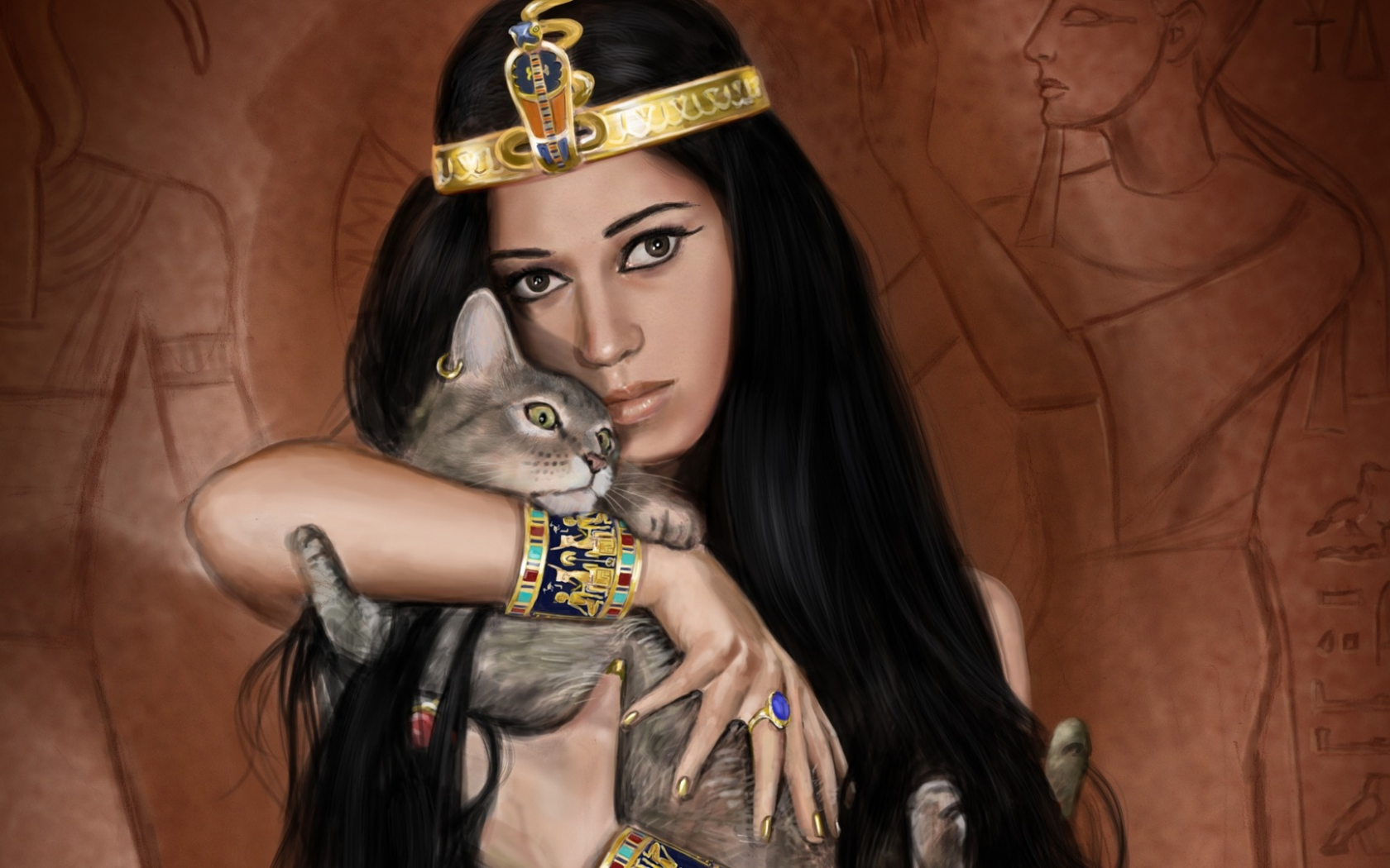 Египет, египтянка кошка