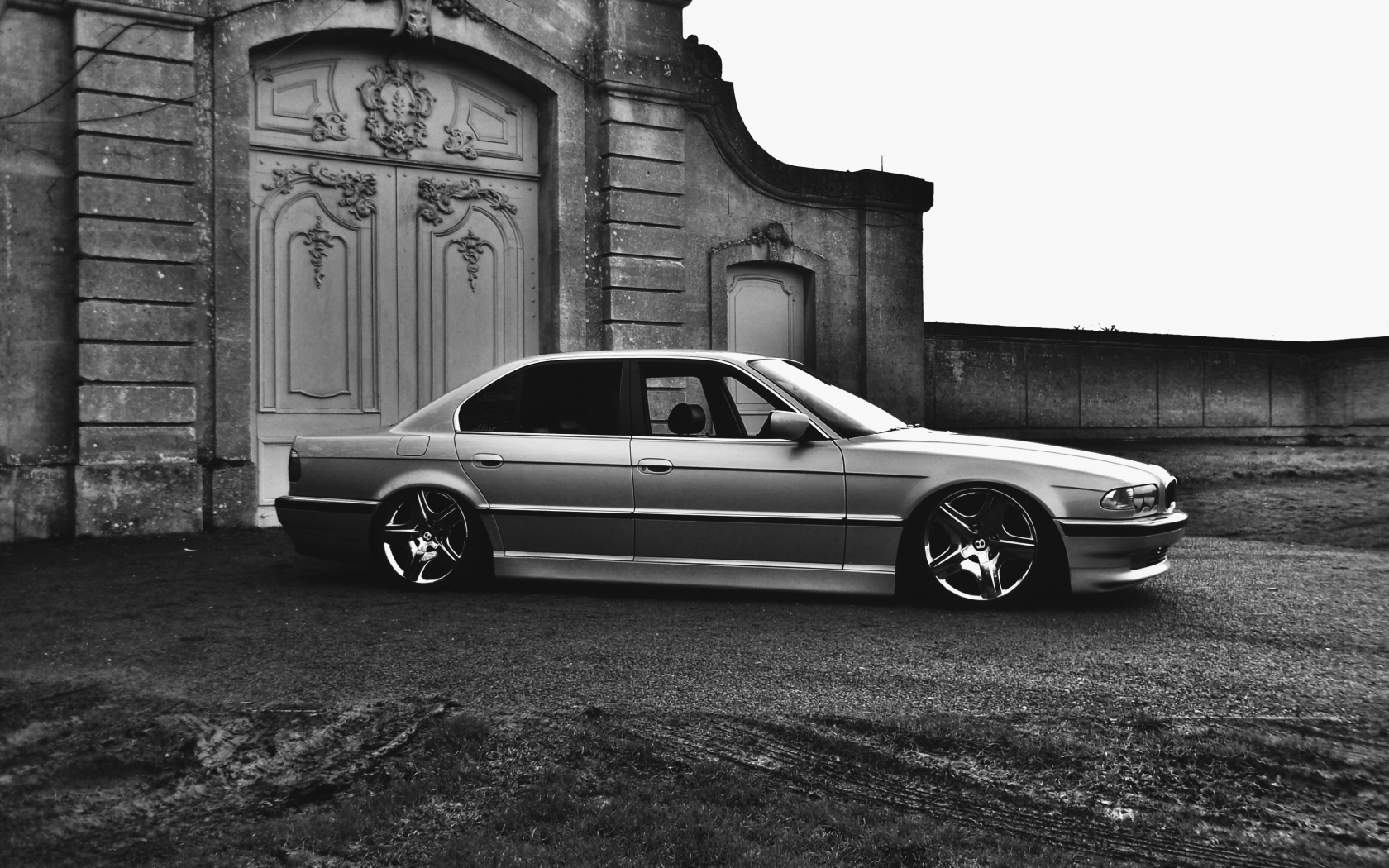 BMW, E38, 750il, БМВ, Бумер, тюнинг, stance, диски