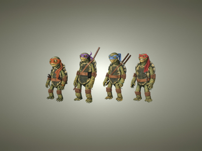 teenage mutant ninja turtles, черепашки ниндзя, tmnt, светлый фон