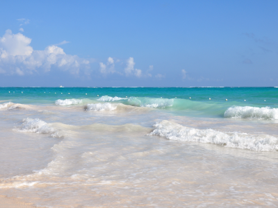 доминикана, песок, волны, курорт, море, вода, океан