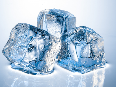 лёд, кубики