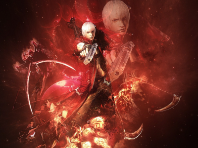 dante, dmc, пистолеты, demon, devil may cry 3