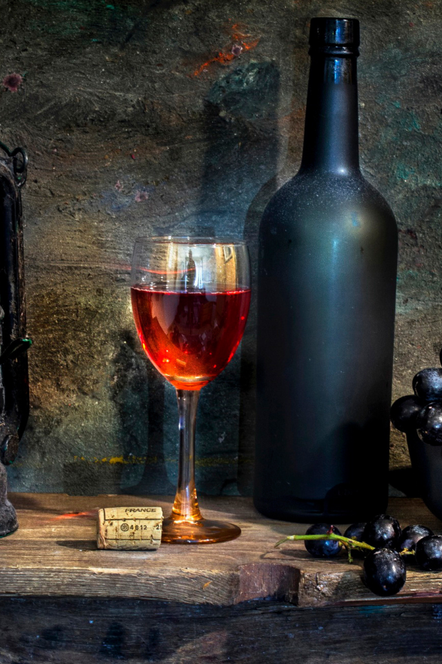 The last of the summer wine, лампа, вино, бутылка