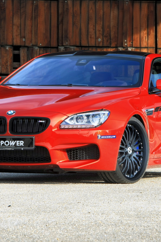 red, bmw, g-power, tuning, coupe, nice, машина, m6, передок