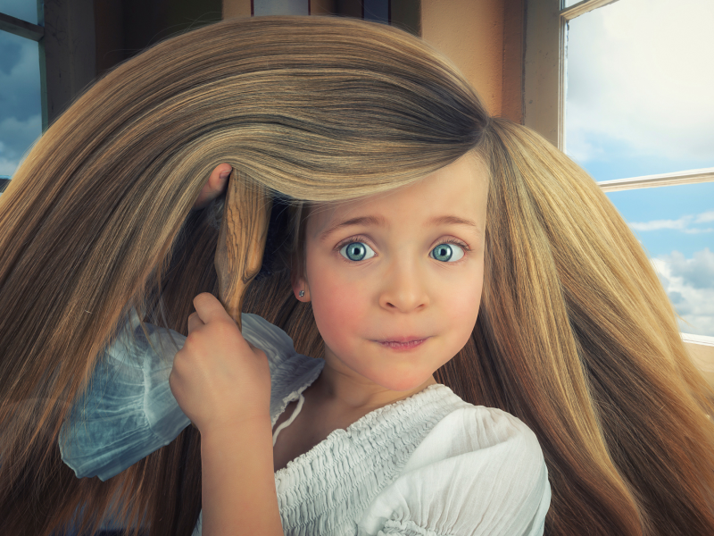 Rapunzel, девочка, волосы