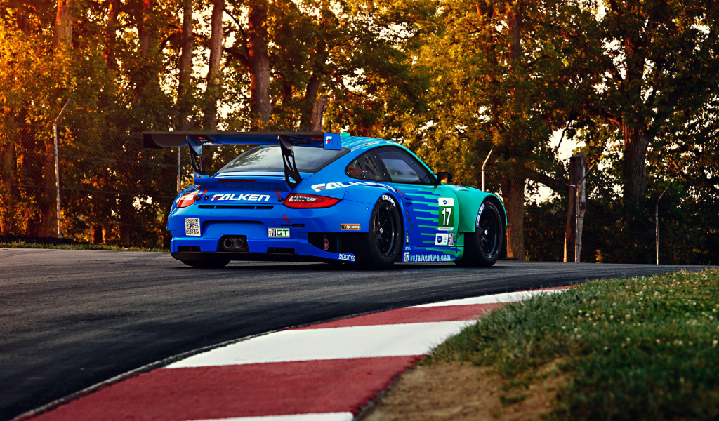 falken, spoiler, track, trees, rsr, sportcar, widebody, porsche, team, 911, gt3, competition