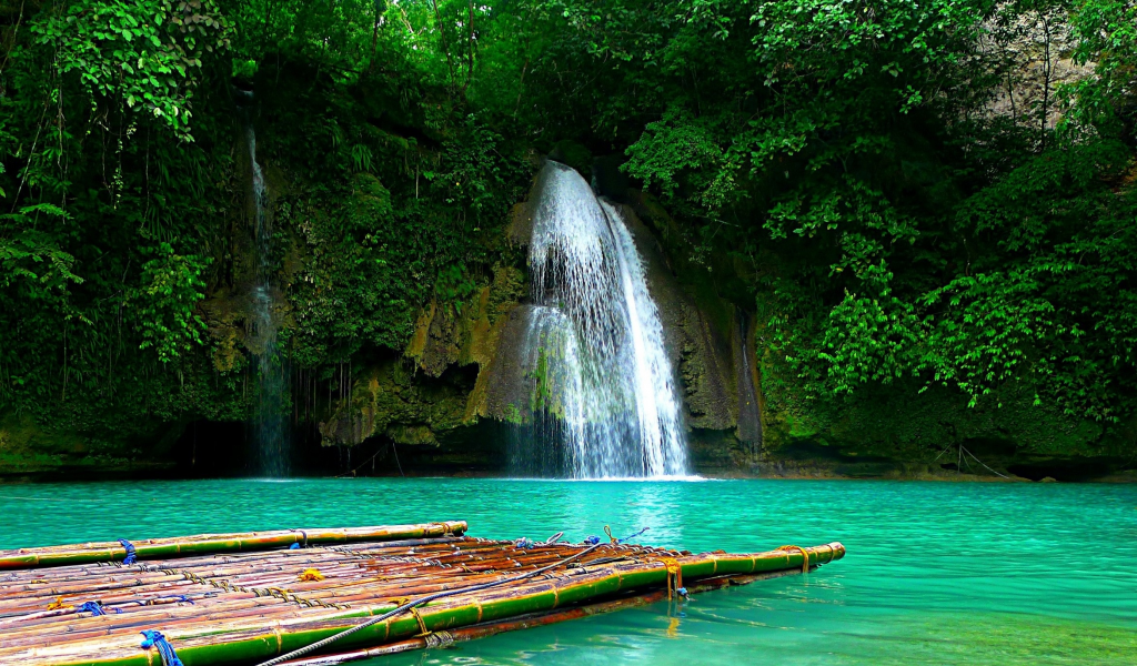 природа, водопады, badian, philippines, филлипины, водопад, река