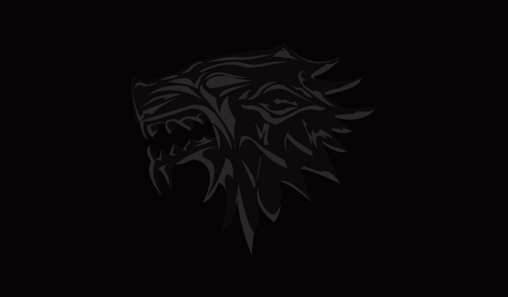 game of thrones, волк, логотип, герб, house of stark