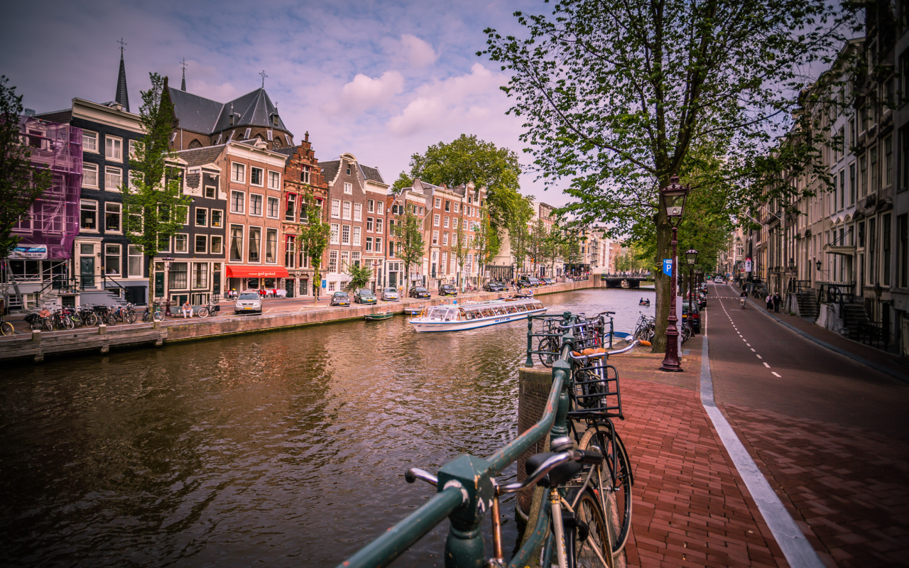 канал, нидерланды, город, nederland, река, amsterdam, амстердам