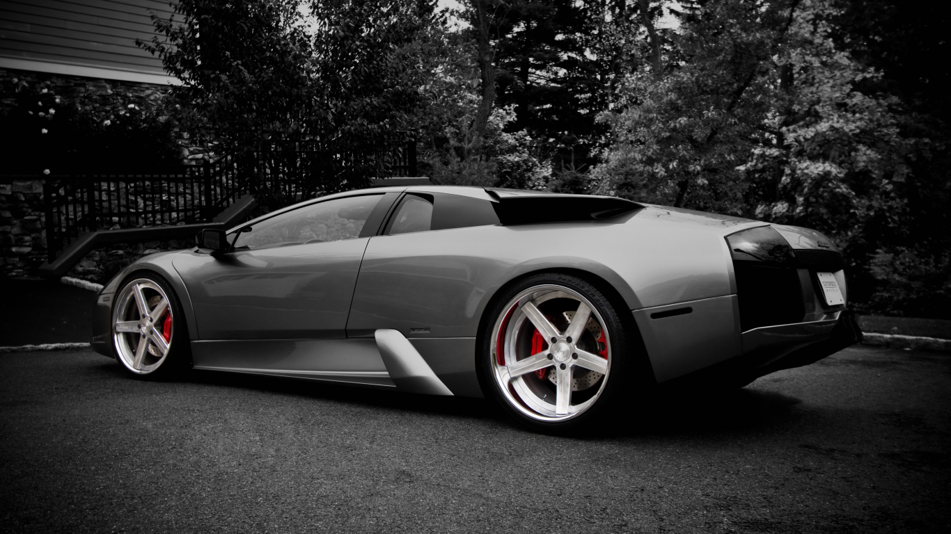 черно-белое, Lamborghini, литье