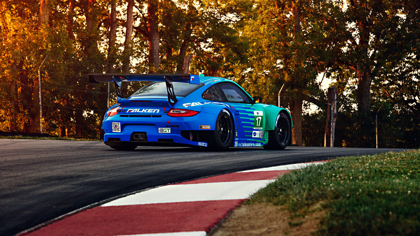 falken, spoiler, track, trees, rsr, sportcar, widebody, porsche, team, 911, gt3, competition