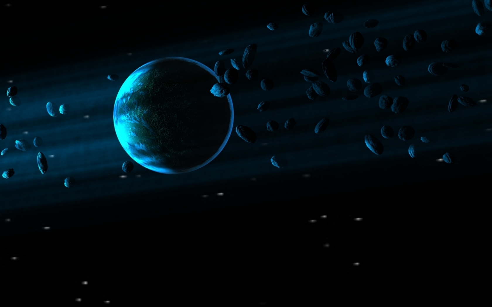 blue, planet, sci fi