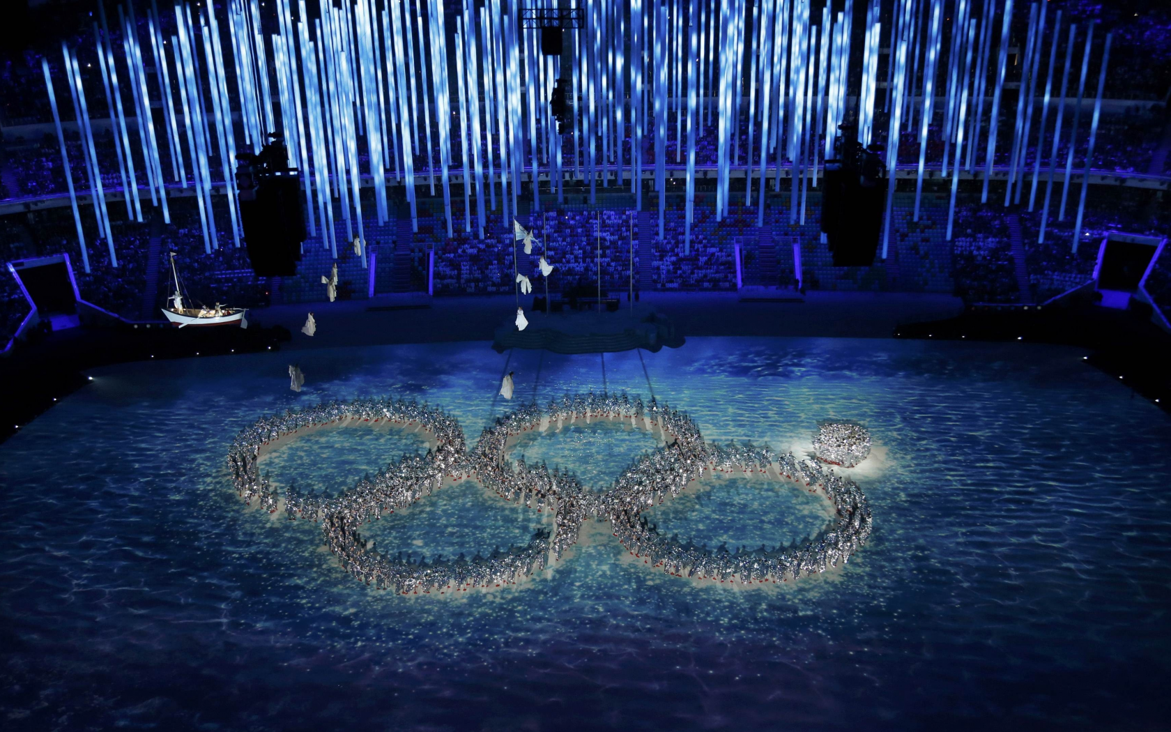 ceremony, 2014, games, close, rings, stadium, people, fail, sochi, meme, olympic, russia, fisht