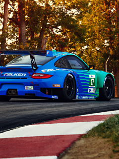 falken, spoiler, track, trees, rsr, sportcar, widebody, porsche, team, 911, gt3, competition