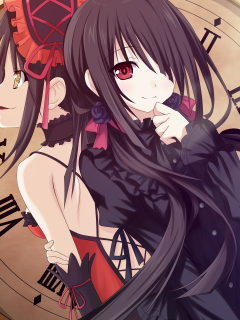 бант, девушка, date a live, tokisaki kurumi