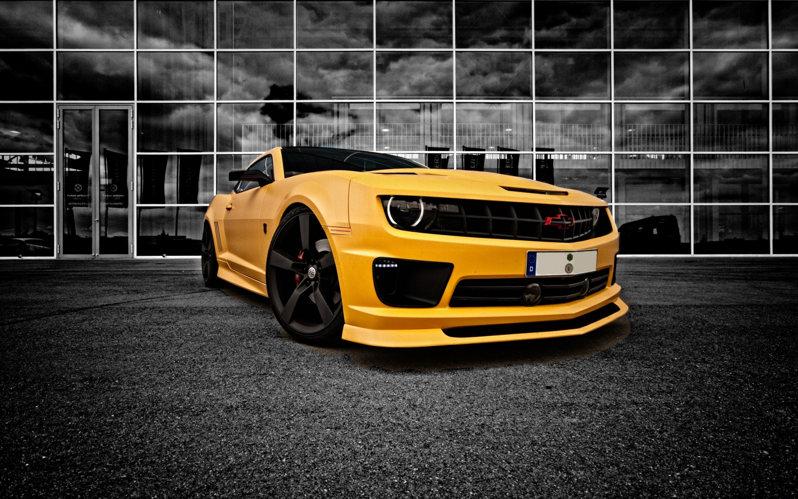 автомобили, camaro, bee, yellow