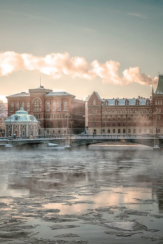 Швеция, город, Стокгольм, река.