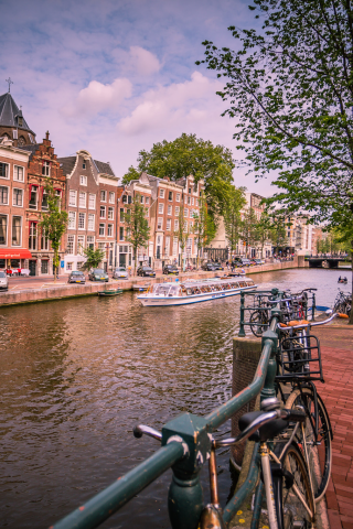 канал, нидерланды, город, nederland, река, amsterdam, амстердам