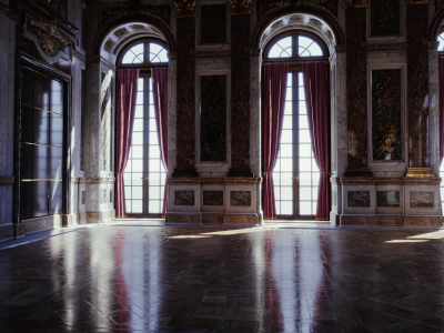 french style, curtains, light, windows